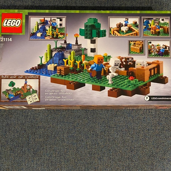 🥕 Lego 21114 Minecraft The Farm 🐑 Steve Skeleton Cow Sheep Minifigures Retired - Picture 13 of 16